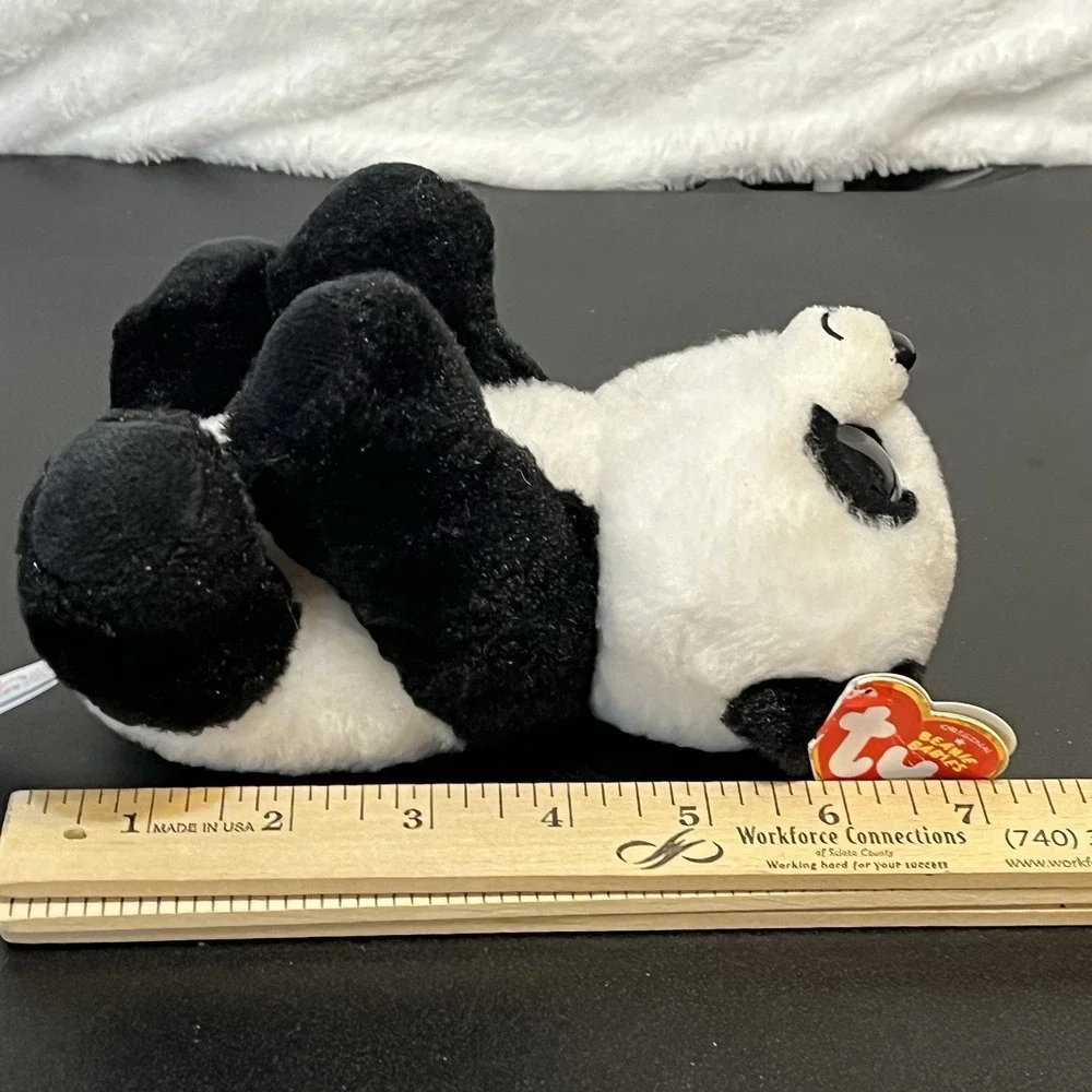 Ty BABOO Panda Bear Plush VelveTy Stuffed Animal Toy 2021 So Soft